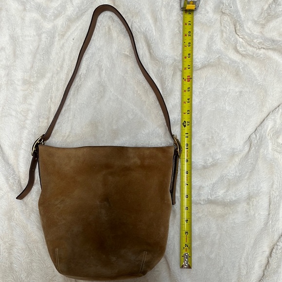 Vintage Coach Suede Bucket Bag - Picture 1 of 11